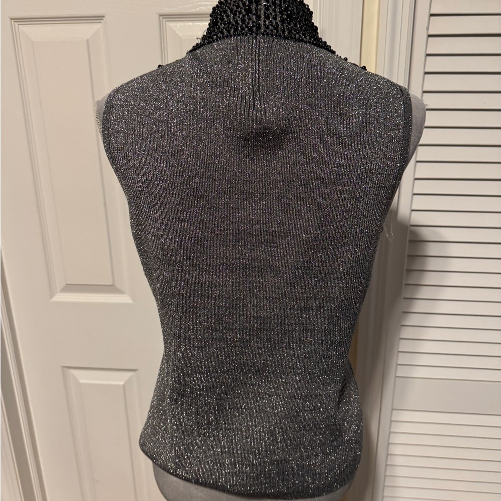 Grace Elements Silk Blend Metallic High Neck, Bea… - image 5